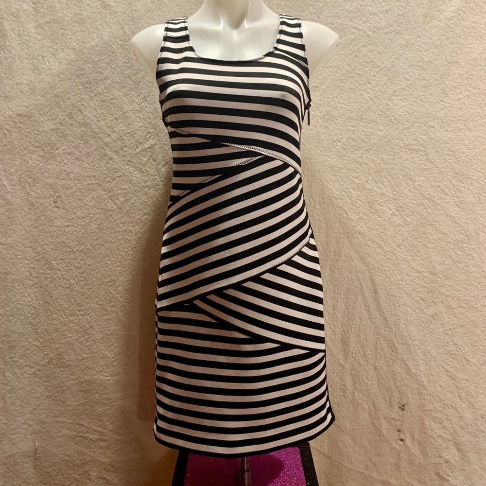 Michael Kors Striped Bodycon Dress